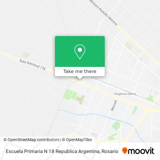 Escuela Primaria N 18 Republica Argentina map