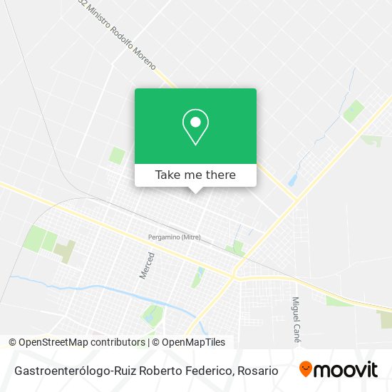 Mapa de Gastroenterólogo-Ruiz Roberto Federico