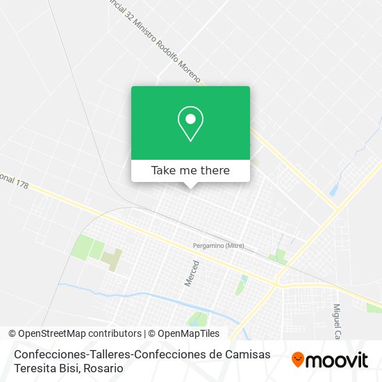 Mapa de Confecciones-Talleres-Confecciones de Camisas Teresita Bisi