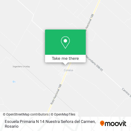 Mapa de Escuela Primaria N 14 Nuestra Señora del Carmen