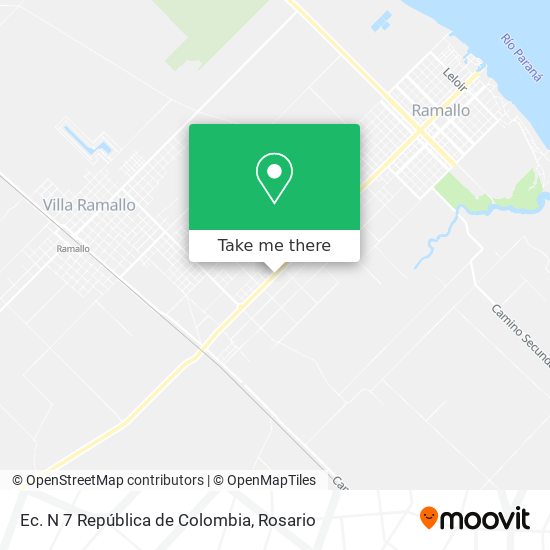 Ec. N 7 República de Colombia map