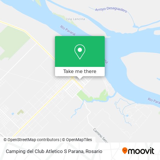 Camping del Club Atletico S Parana map