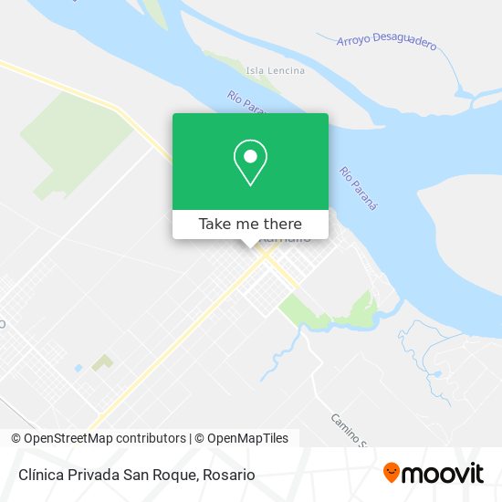 Mapa de Clínica Privada San Roque