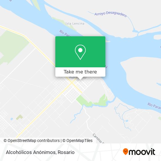 Mapa de Alcohólicos Anónimos