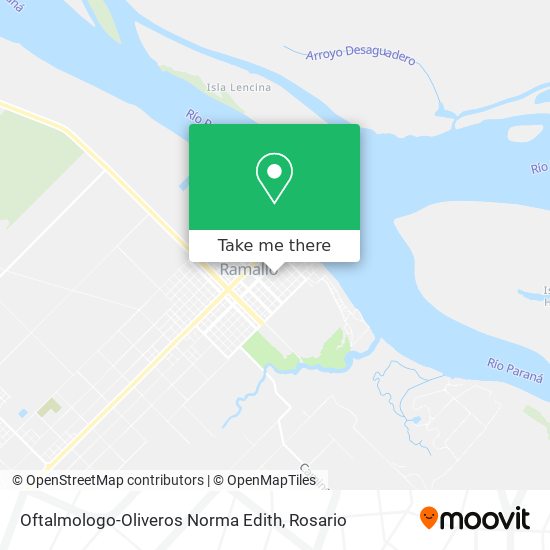 Mapa de Oftalmologo-Oliveros Norma Edith