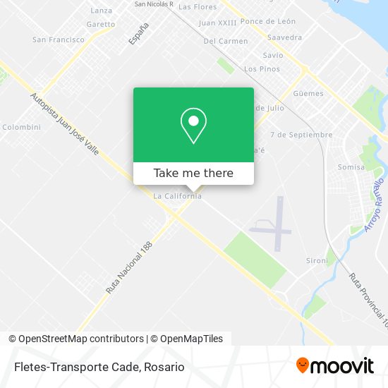 Mapa de Fletes-Transporte Cade