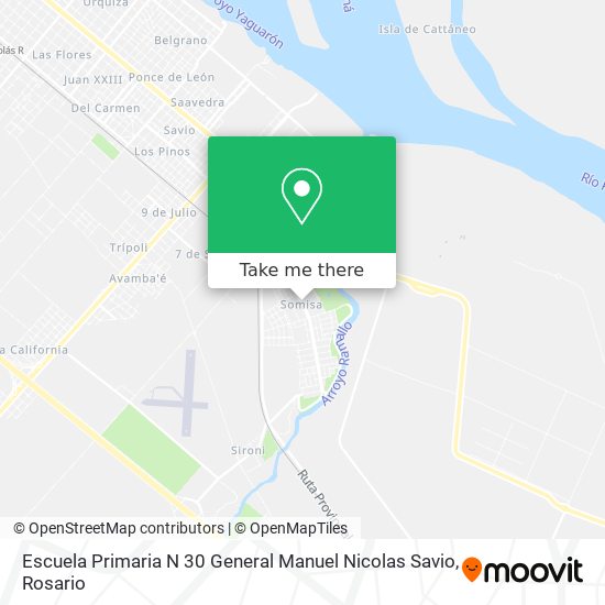 Escuela Primaria N 30 General Manuel Nicolas Savio map