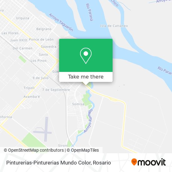 Mapa de Pinturerias-Pinturerias Mundo Color