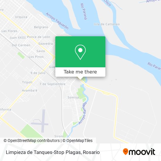 Limpieza de Tanques-Stop Plagas map