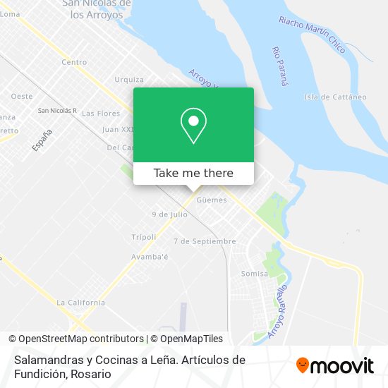 Salamandras y Cocinas a Leña. Artículos de Fundición map
