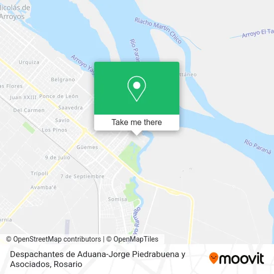 Mapa de Despachantes de Aduana-Jorge Piedrabuena y Asociados