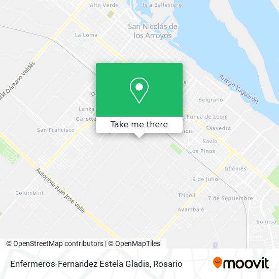 Enfermeros-Fernandez Estela Gladis map