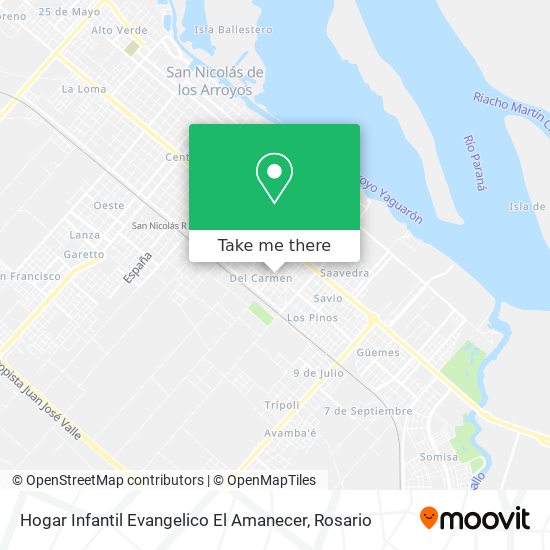 Mapa de Hogar Infantil Evangelico El Amanecer