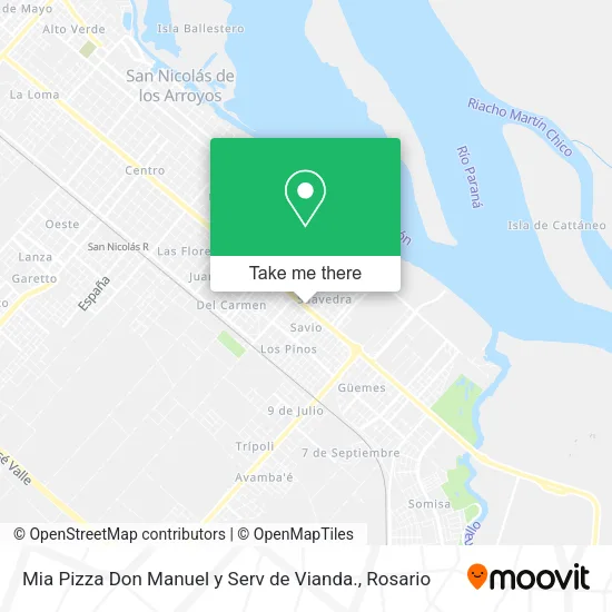 Mia Pizza Don Manuel y Serv de Vianda. map