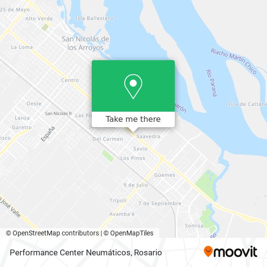 Performance Center Neumáticos map