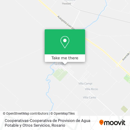 Cooperativas-Cooperativa de Provision de Agua Potable y Otros Servicios map