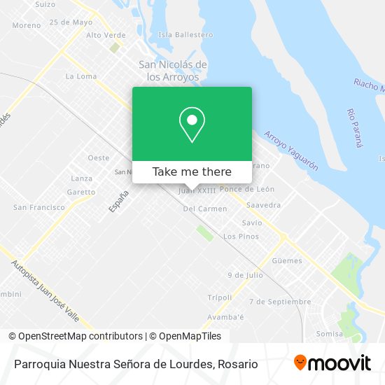 Parroquia Nuestra Señora de Lourdes map