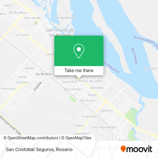 San Cristobal Seguros map