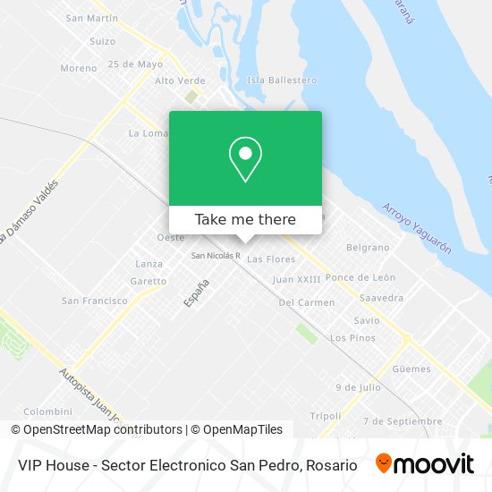 VIP House - Sector Electronico San Pedro map