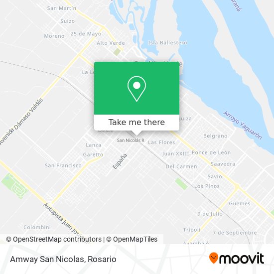 Amway San Nicolas map