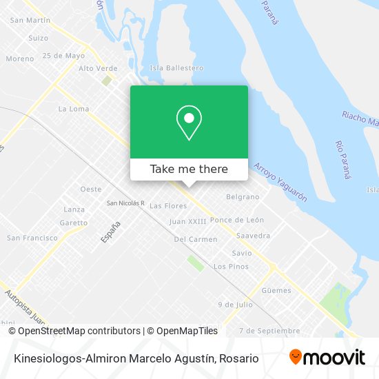 Kinesiologos-Almiron Marcelo Agustín map