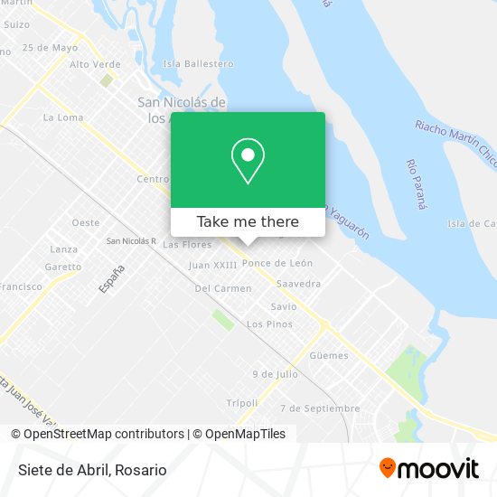Mapa de Siete de Abril
