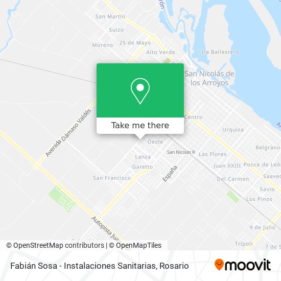 Mapa de Fabián Sosa - Instalaciones Sanitarias