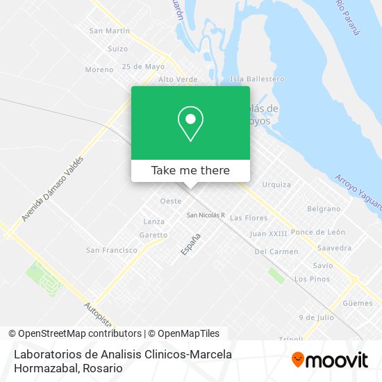 Laboratorios de Analisis Clinicos-Marcela Hormazabal map