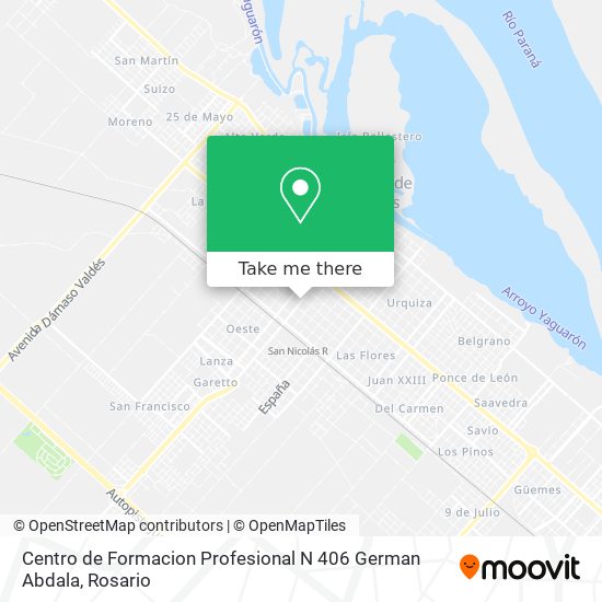 Mapa de Centro de Formacion Profesional N 406 German Abdala