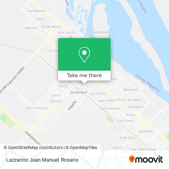 Lazzarino Juan Manuel map