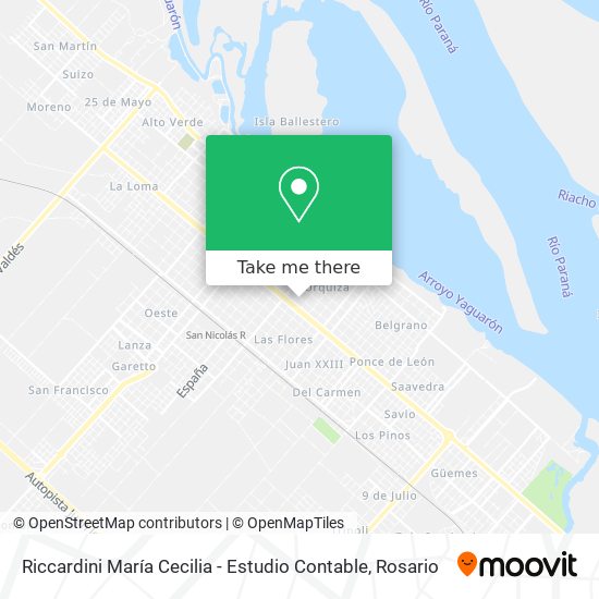 Riccardini María Cecilia - Estudio Contable map