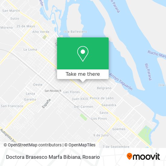 Doctora Brasesco Marfa Bibiana map