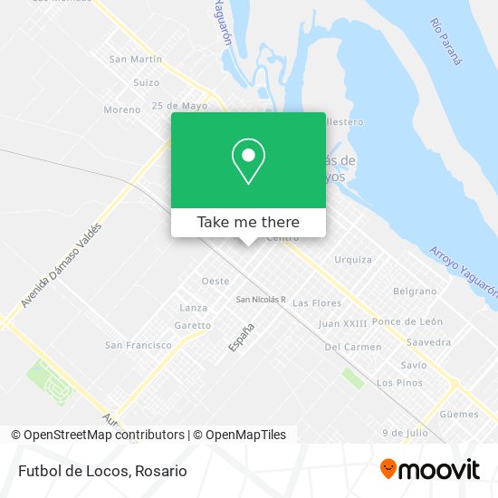 Futbol de Locos map