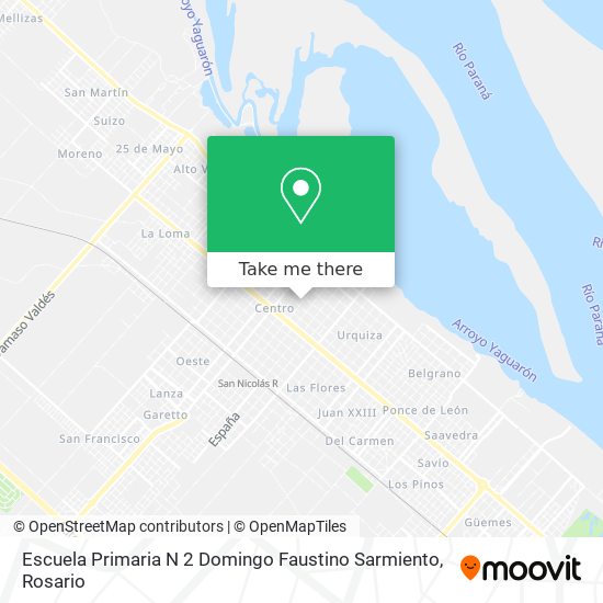 Mapa de Escuela Primaria N 2 Domingo Faustino Sarmiento