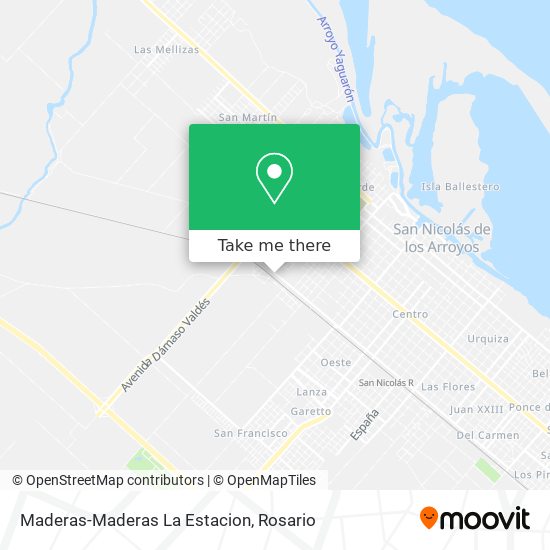 Maderas-Maderas La Estacion map