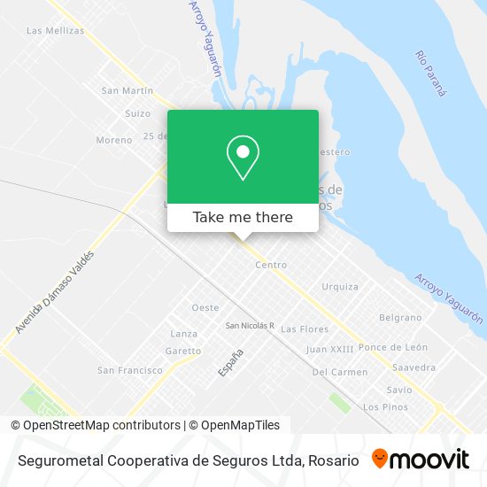 Segurometal Cooperativa de Seguros Ltda map