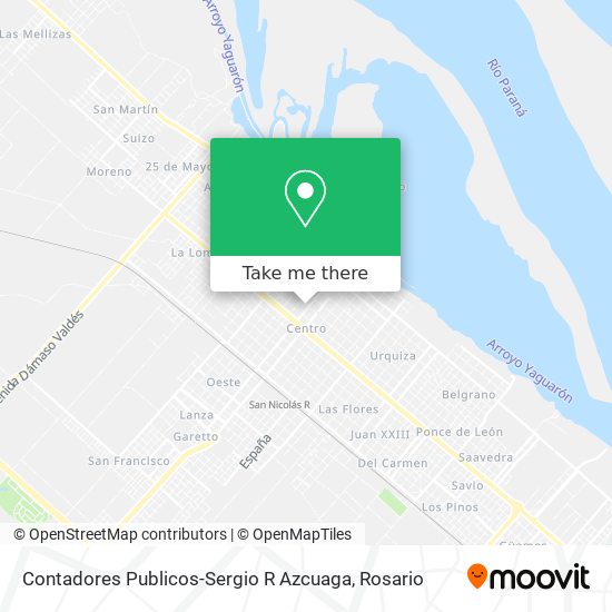 Contadores Publicos-Sergio R Azcuaga map