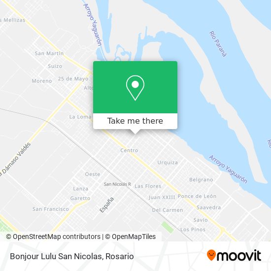 Bonjour Lulu San Nicolas map