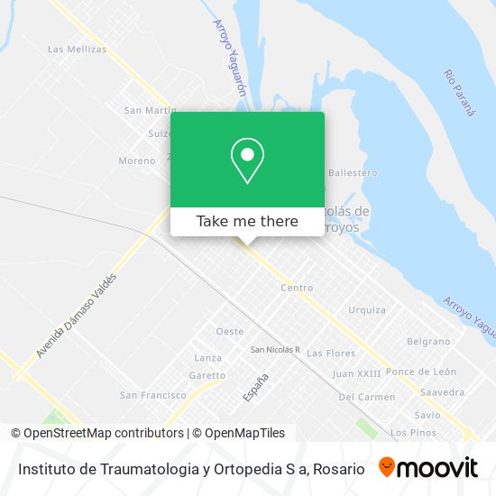 Instituto de Traumatologia y Ortopedia S a map