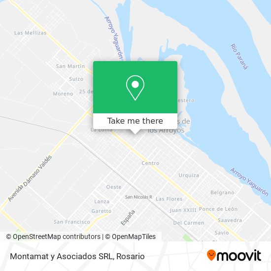 Mapa de Montamat y Asociados SRL