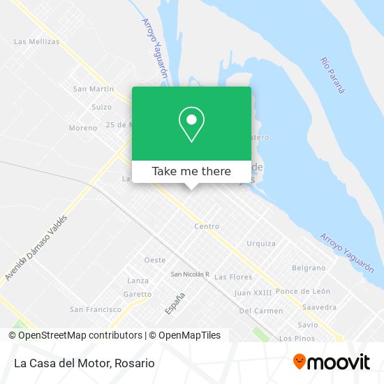 Mapa de La Casa del Motor