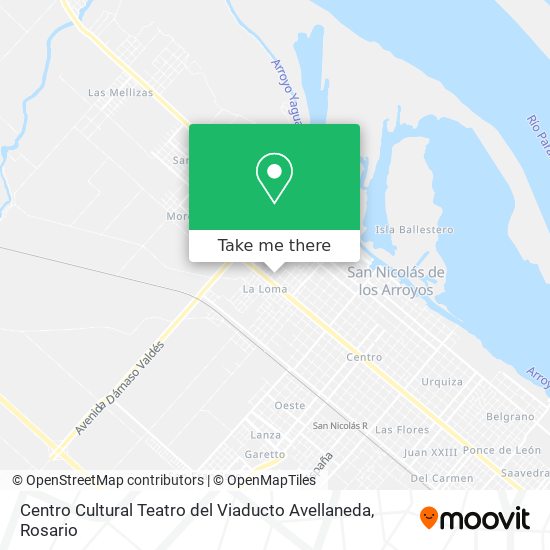 Mapa de Centro Cultural Teatro del Viaducto Avellaneda