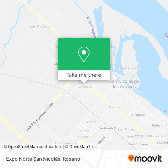 Expo Norte San Nicolás map