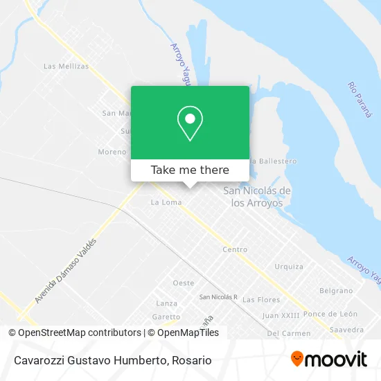 Cavarozzi Gustavo Humberto map