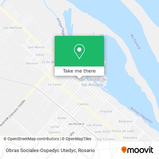 Obras Sociales-Ospedyc Utedyc map