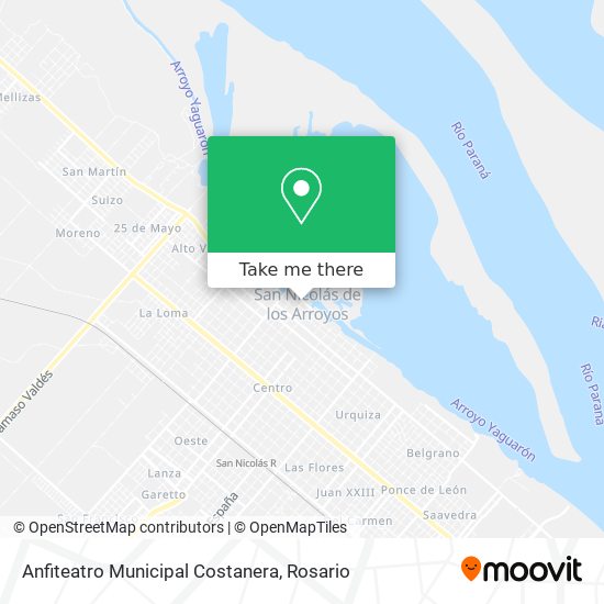 Anfiteatro Municipal Costanera map