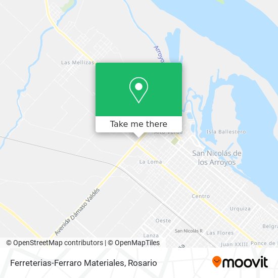 Ferreterias-Ferraro Materiales map