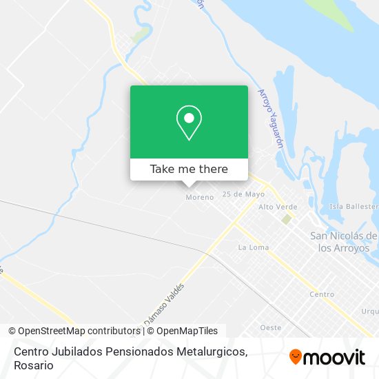Mapa de Centro Jubilados Pensionados Metalurgicos