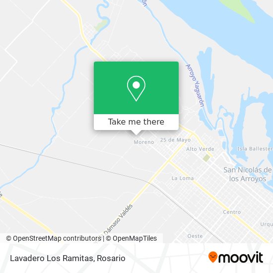 Lavadero Los Ramitas map