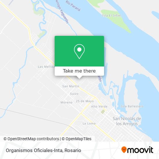 Organismos Oficiales-Inta map